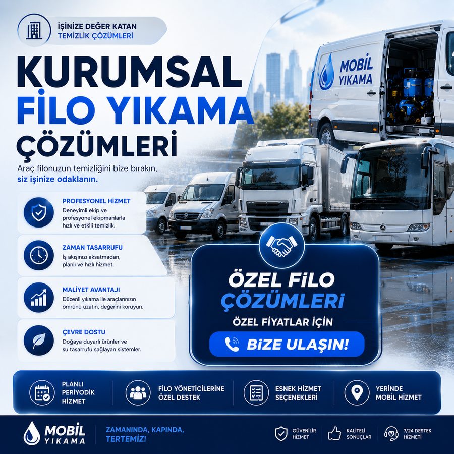 Kurumsal filo yıkama çözümleri kampanyası